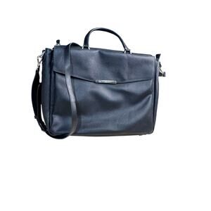 Tumi Black Leather Laptop Notebook Carry-on Shoulder Bag